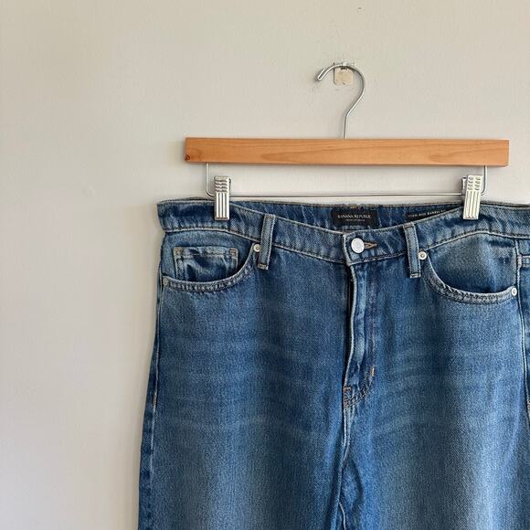 Banana Republic High Rise Barrel Fit Jeans Hemlock Wash 28 - Picture 4 of 10